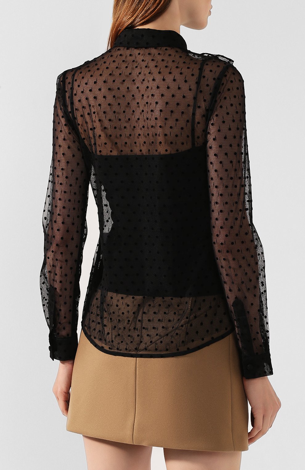 Блузка REDVALENTINO черного цвета по цене 34550 руб., арт. SR0AB00Q/4KN, фото 4 Блузка REDVALENTINO, арт. SR0AB00Q/4KN, фото 4