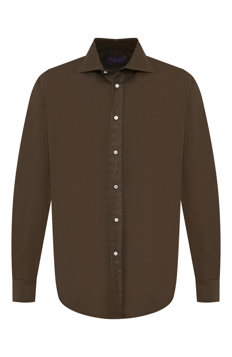 Хлопковая рубашка с воротником кент RALPH LAUREN, арт. 790721005, фото 1