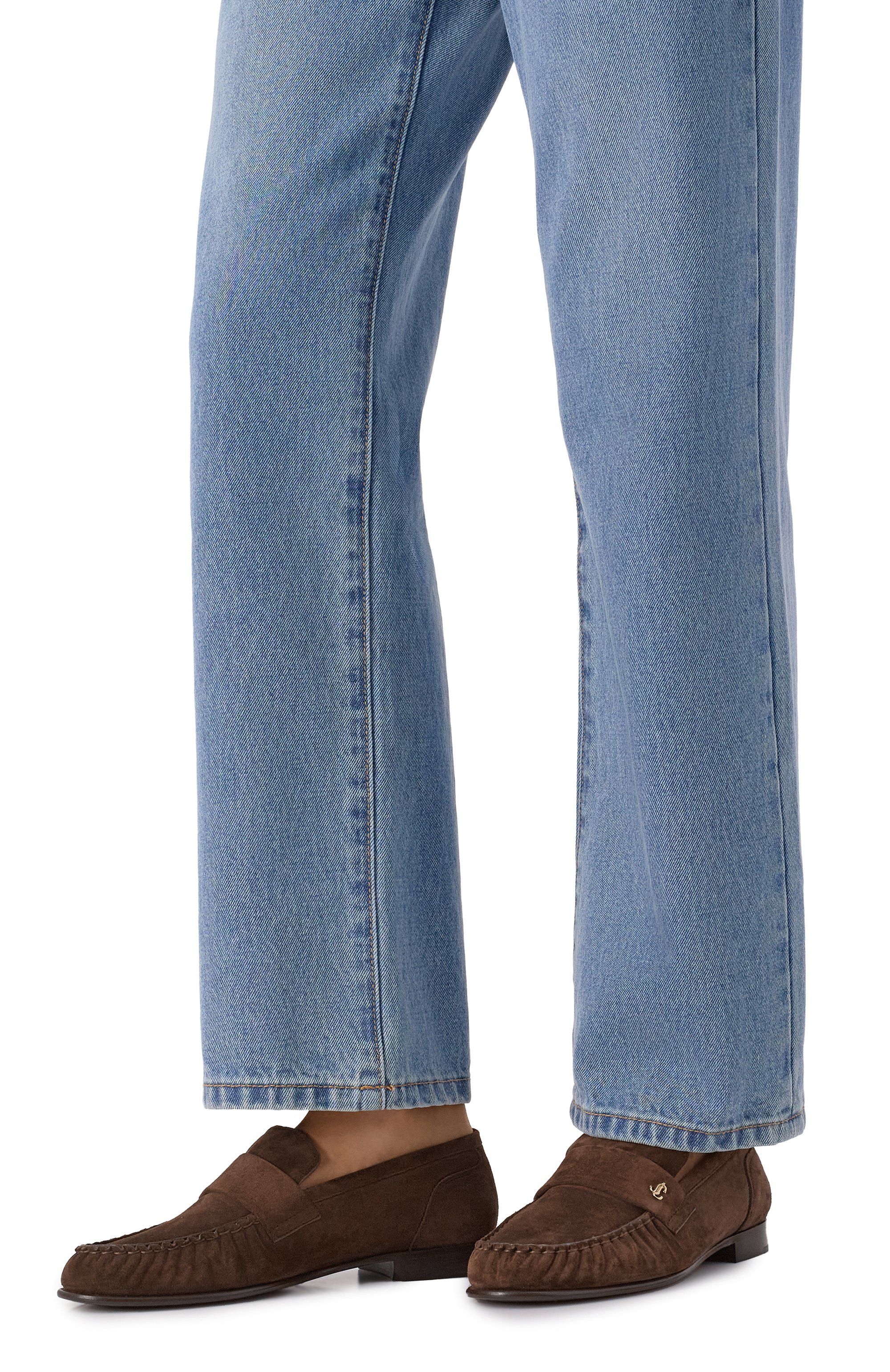 Замшевые лоферы ellis JIMMY CHOO, арт. ELLISL0AFERFSUE, фото 2