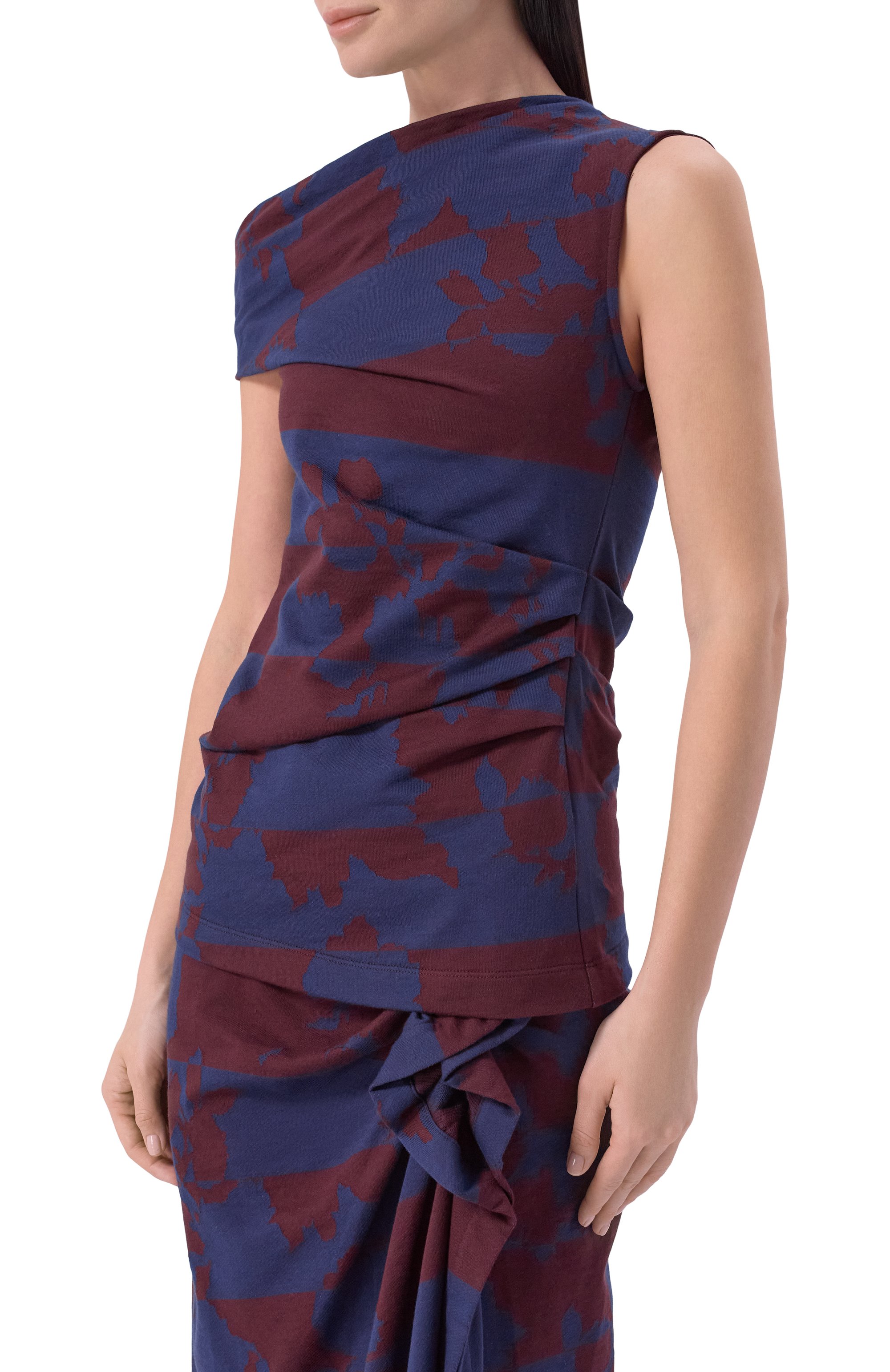 Хлопковый топ DRIES VAN NOTEN разноцветного цвета по цене 72200 руб., арт. 131115/3345, фото 3 Хлопковый топ DRIES VAN NOTEN, арт. 131115/3345, фото 3