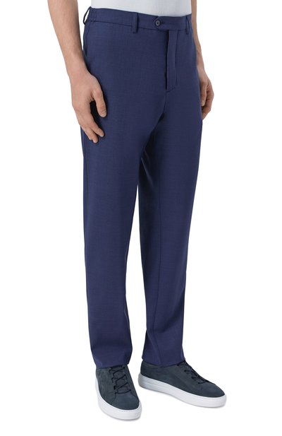 Шерстяные брюки MARCO PESCAROLO синего цвета по цене 78100 руб., арт. VENT0/5320, фото 3 Шерстяные брюки MARCO PESCAROLO, арт. VENT0/5320, фото 3