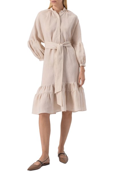 Льняное платье KITON, арт. D59353H0638811, фото 3