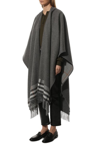 Накидка из смеси шерсти и кашемира BURBERRY, арт. 8047594, фото 3