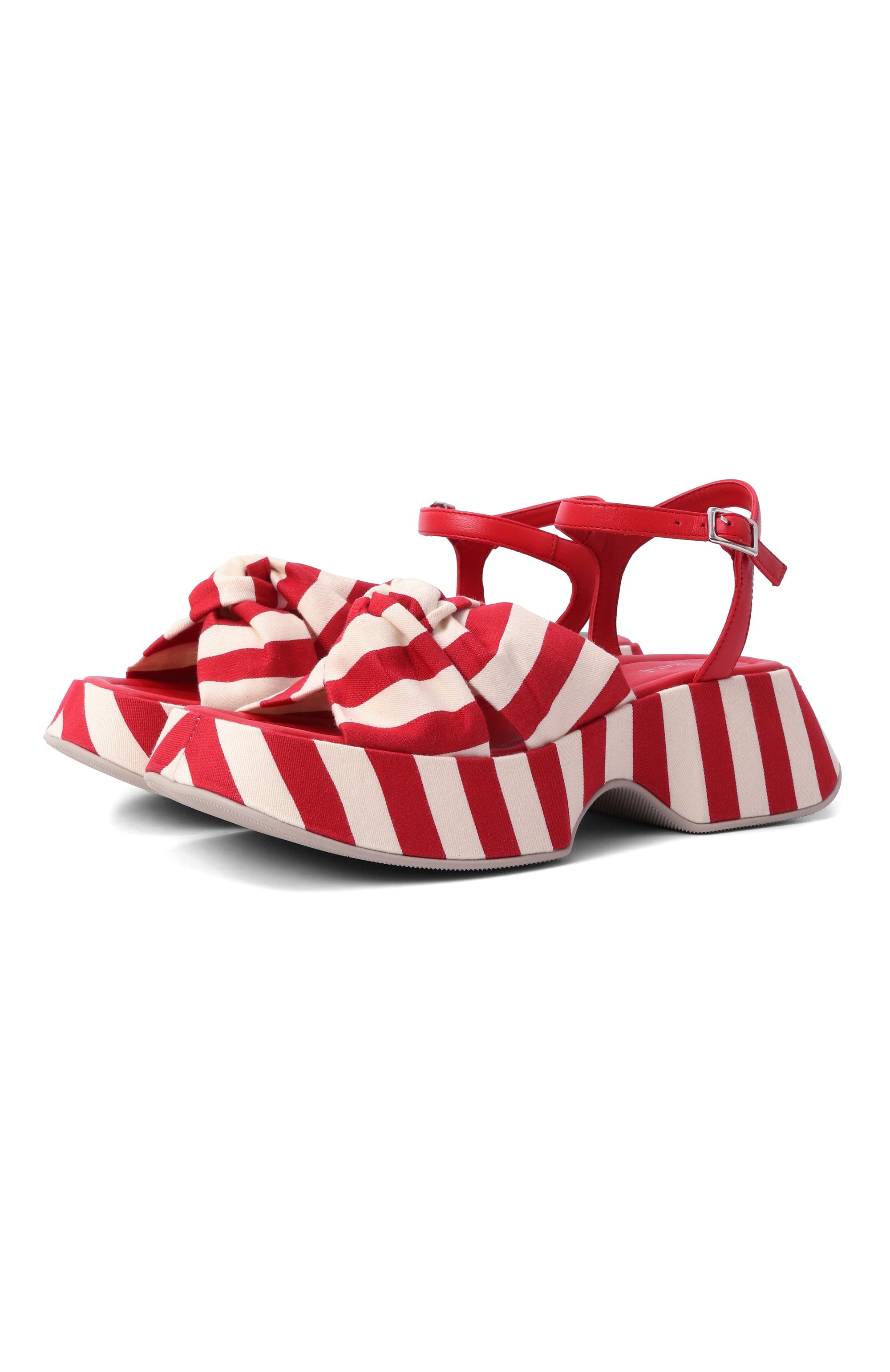 Текстильные сандалии mini yoko VIC MATIE красного цвета по цене 34300 руб., арт. 1G3254D_E02G070410, фото 1 Текстильные сандалии mini yoko VIC MATIE, арт. 1G3254D_E02G070410, фото 1