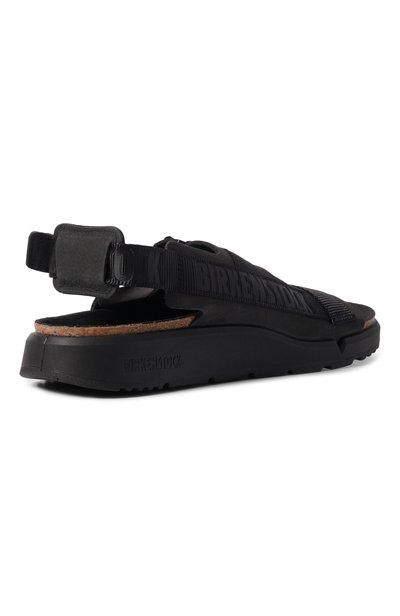 Сандалии shinjuku из нубука BIRKENSTOCK черного цвета по цене 29650 руб., арт. 1024599, фото 4 Сандалии shinjuku из нубука BIRKENSTOCK, арт. 1024599, фото 4