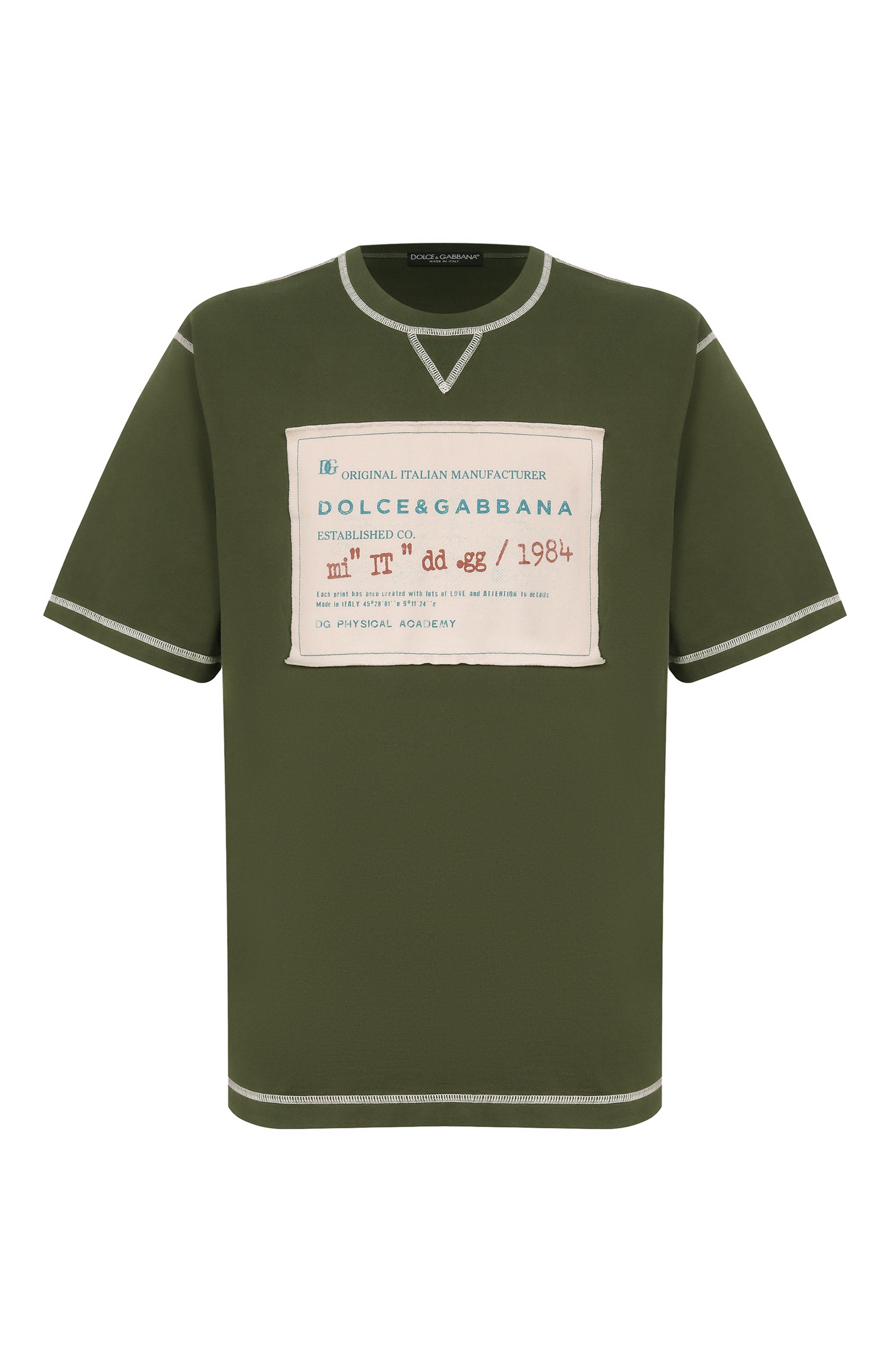 Хлопковая футболка DOLCE & GABBANA, арт. G8SJ6T/G7P0W, фото 1
