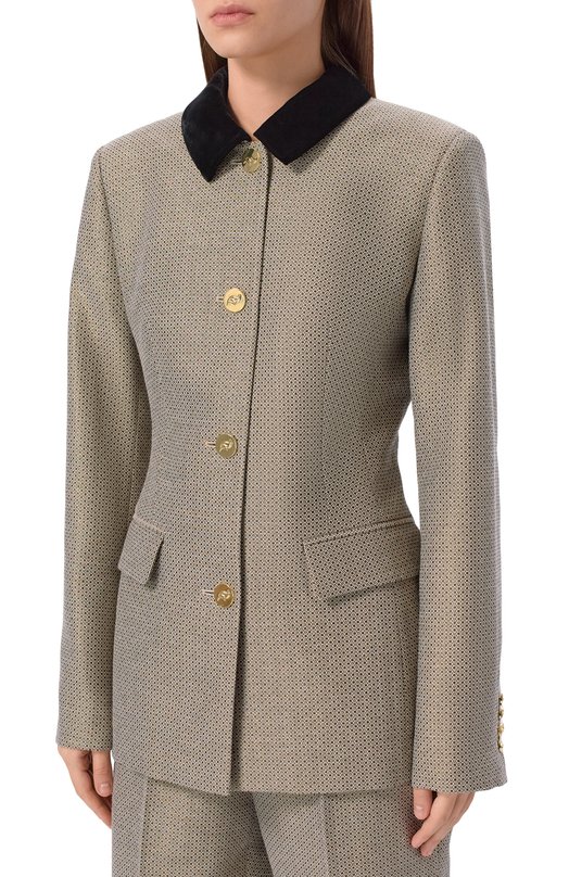 Жакет Хохлома х Алена Ахмадуллина WTJ1332 Серый  WTJ1332 Фото 3