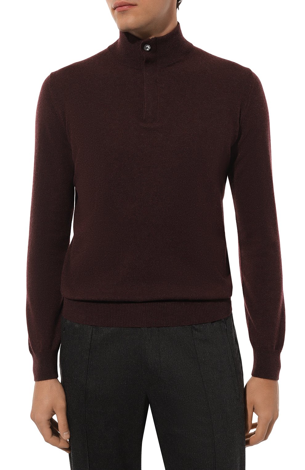 Кашемировый джемпер CORNELIANI бордового цвета по цене 106500 руб., арт. 94M533-9425185, фото 3 Кашемировый джемпер CORNELIANI, арт. 94M533-9425185, фото 3