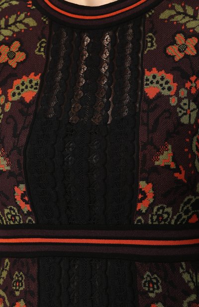 Приталенное платье-миди с принтом M MISSONI, арт. ND0KD2F52LR, фото 5