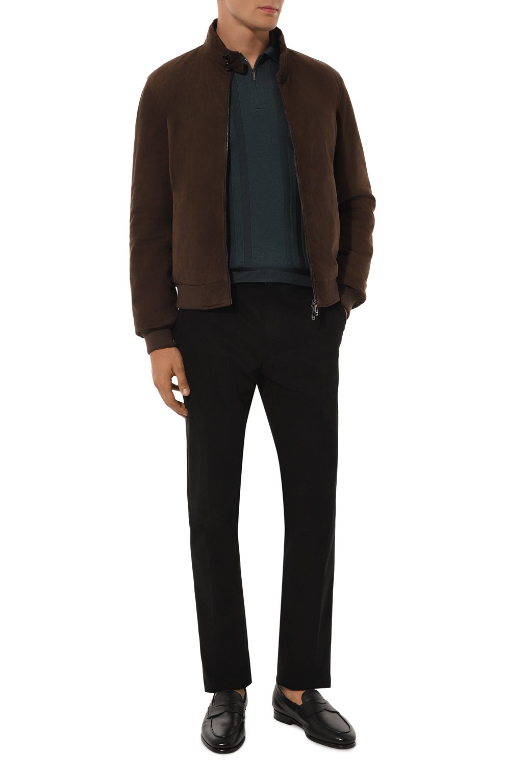 Кожаные пенни-лоферы carlos SANTONI черного цвета по цене 98100 руб., арт. MCNG18837SI90MEM, фото 2 Кожаные пенни-лоферы carlos SANTONI, арт. MCNG18837SI90MEM, фото 2