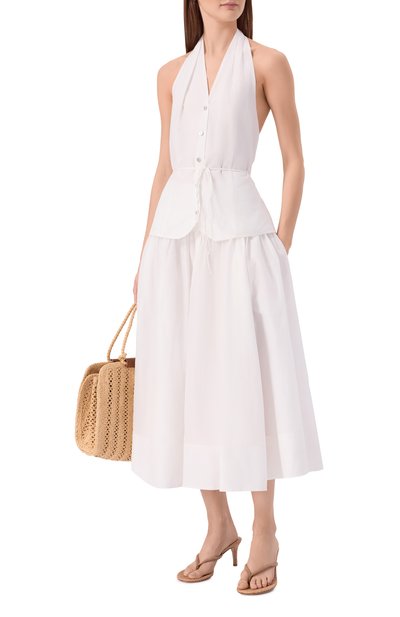 Топ из хлопка и шелка 12 STOREEZ, арт. 137107, фото 2