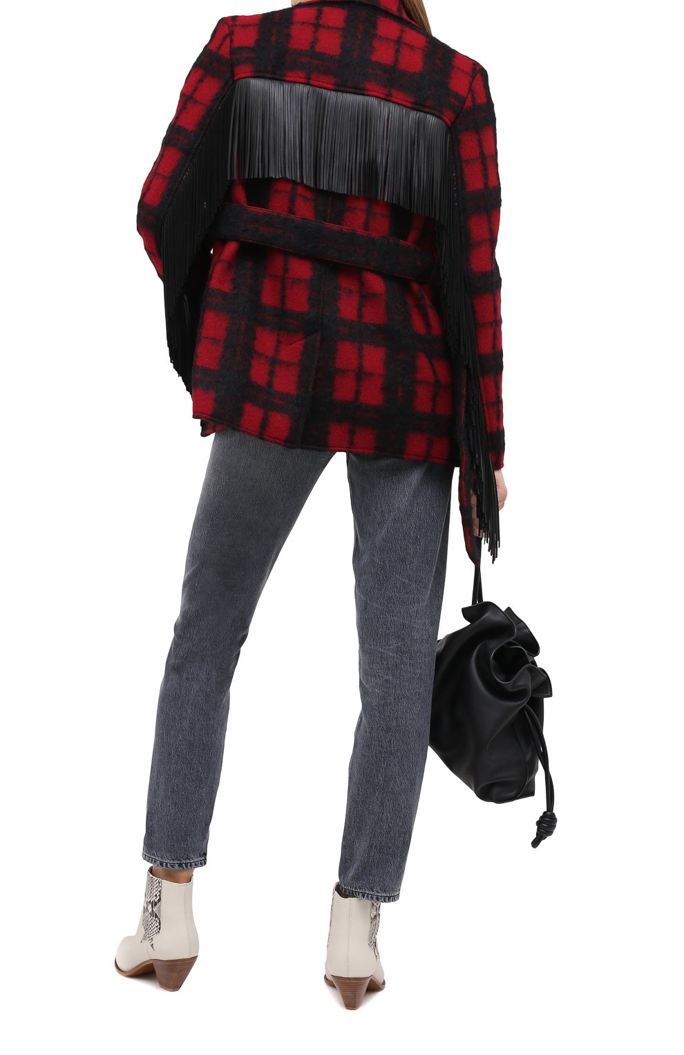 Шерстяная куртка SAINT LAURENT разноцветного цвета по цене 362500 руб., арт. 630896/Y3B54, фото 2 Шерстяная куртка SAINT LAURENT, арт. 630896/Y3B54, фото 2