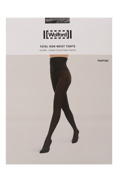 Женские колготки WOLFORD черного цвета, арт. 14981 | Фото 1 (Материал внешний: Синтетический материал; Материал сплава: Проставлено; Нос: Не проставлено)