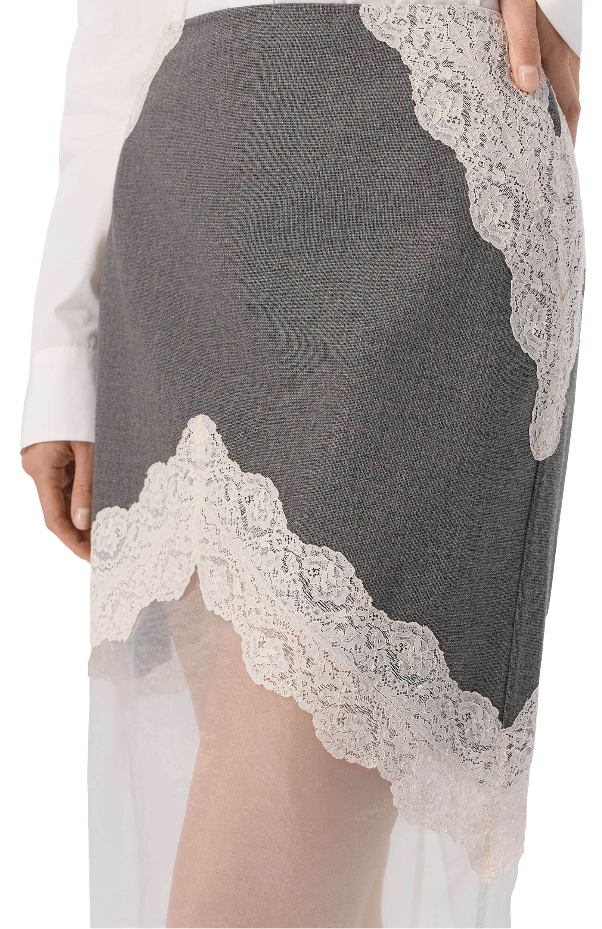 Комбинированная юбка JIL SANDER, арт. J03MA0257/J41557, фото 5