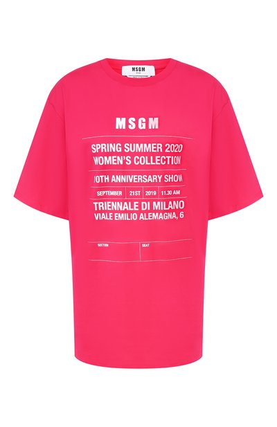 Женская хлопковая футболка MSGM, арт. 2842MDM273 207498