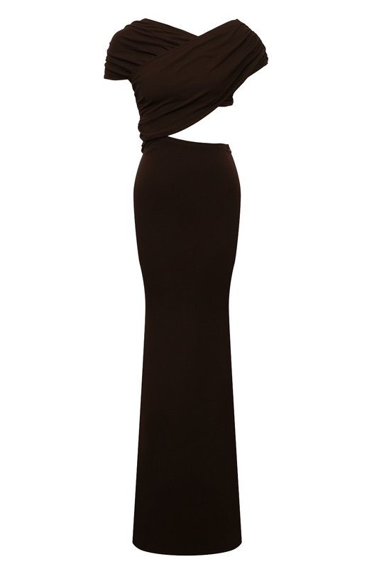 Платье из вискозы Zeynep Arcay FW24DR18 Коричневый FW24DR18