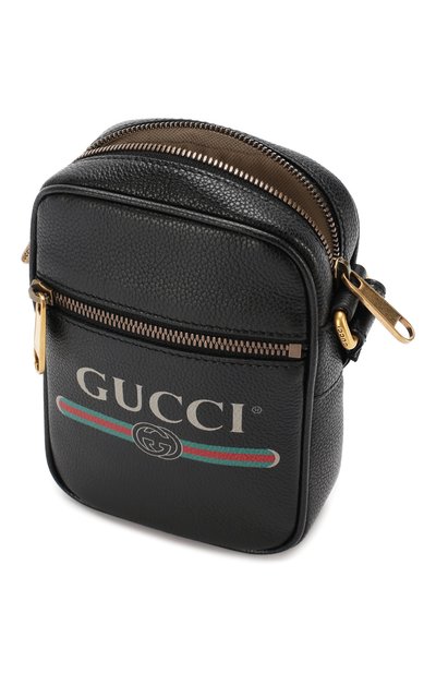 Кожаная сумка gucci print GUCCI, арт. 574803/0Y2AT, фото 4