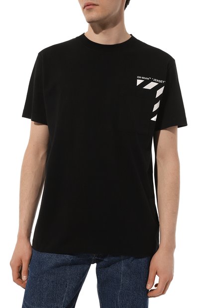Хлопковая футболка OFF-WHITE, арт. 0MAA128C99JER0011001, фото 3