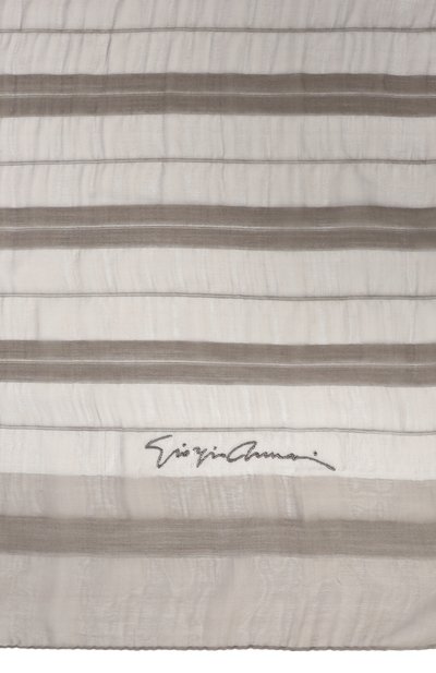 Шарф из шелка и шерсти GIORGIO ARMANI, арт. GW001013/AF15272, фото 4