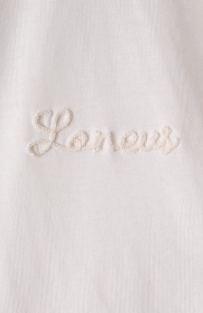 Хлопковая футболка LANEUS молочного цвета по цене 13350 руб., арт. S5LAMATH089, фото 5 Хлопковая футболка LANEUS, арт. S5LAMATH089, фото 5