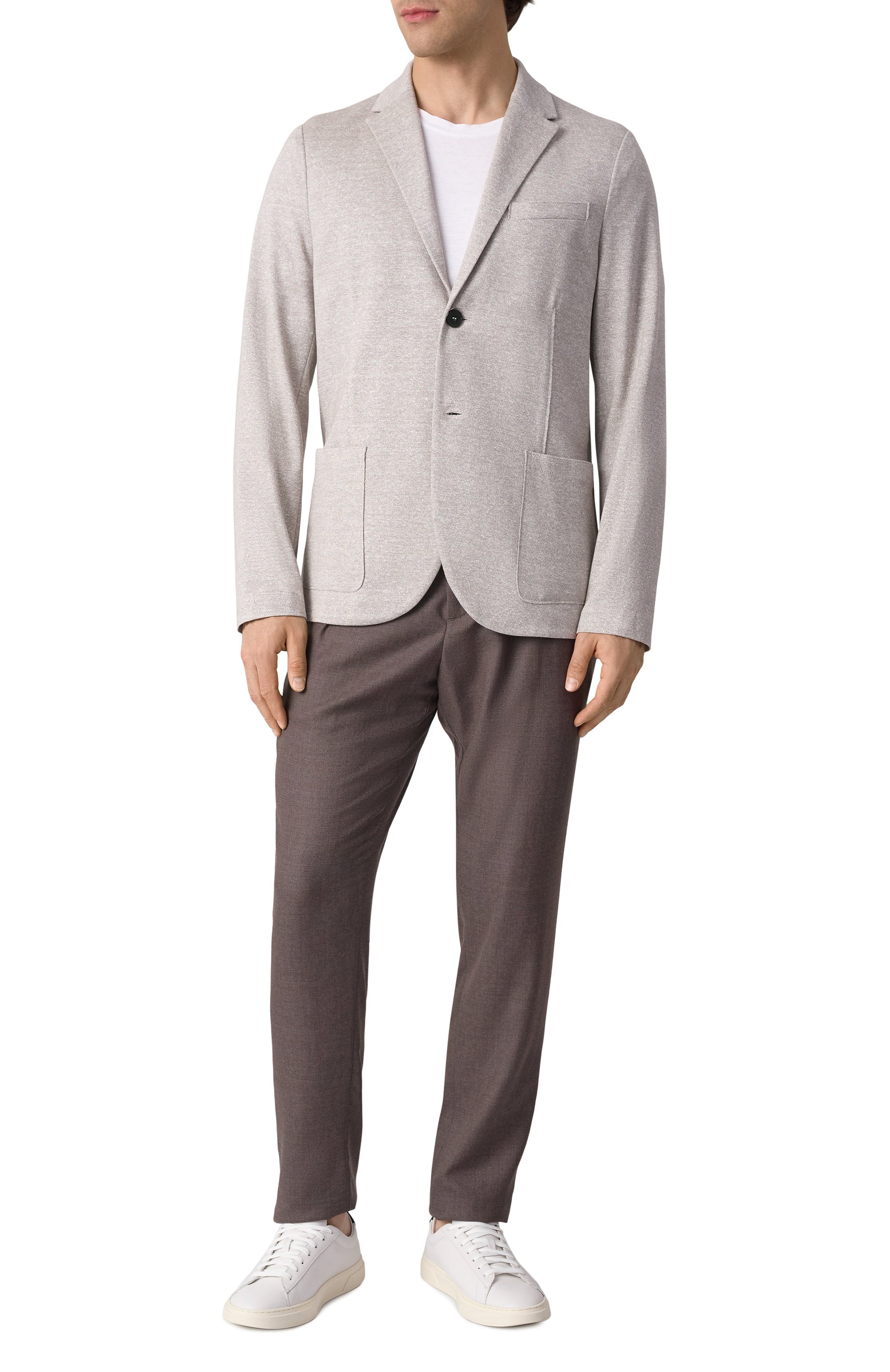 Пиджак из хлопка и льна HARRIS WHARF LONDON, арт. C8P22PDB, фото 3