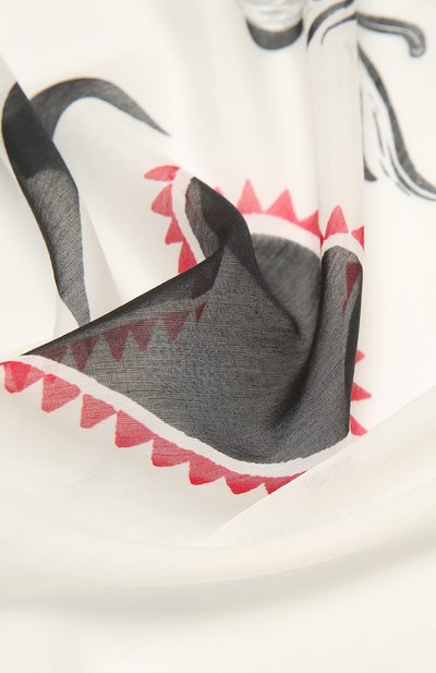 Хлопковый палантин ALEXANDER MCQUEEN, арт. 665646/3624Q, фото 2