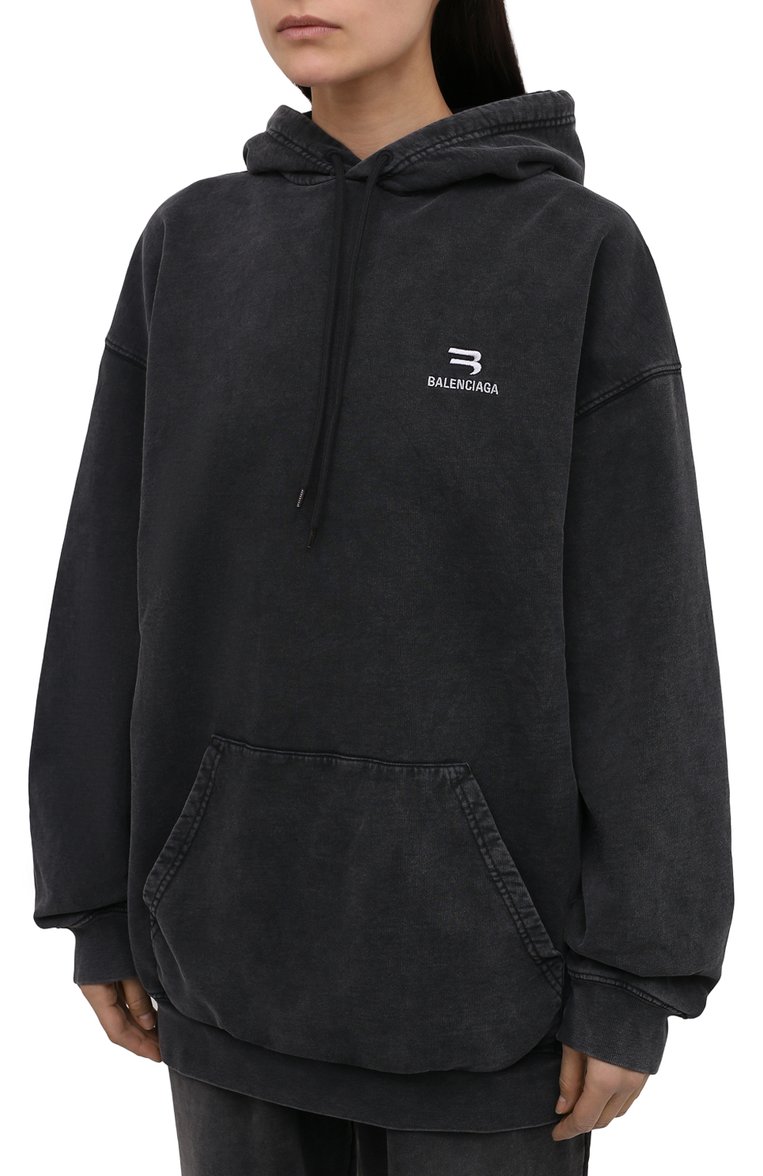 Хлопковое худи BALENCIAGA, арт. 578135/TLVA1, фото 1