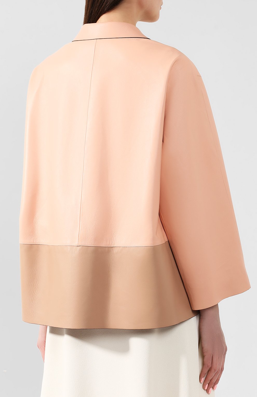 Кожаная куртка MARNI розового цвета по цене 190000 руб., арт. GIMX0034QU/LA465, фото 4 Кожаная куртка MARNI, арт. GIMX0034QU/LA465, фото 4