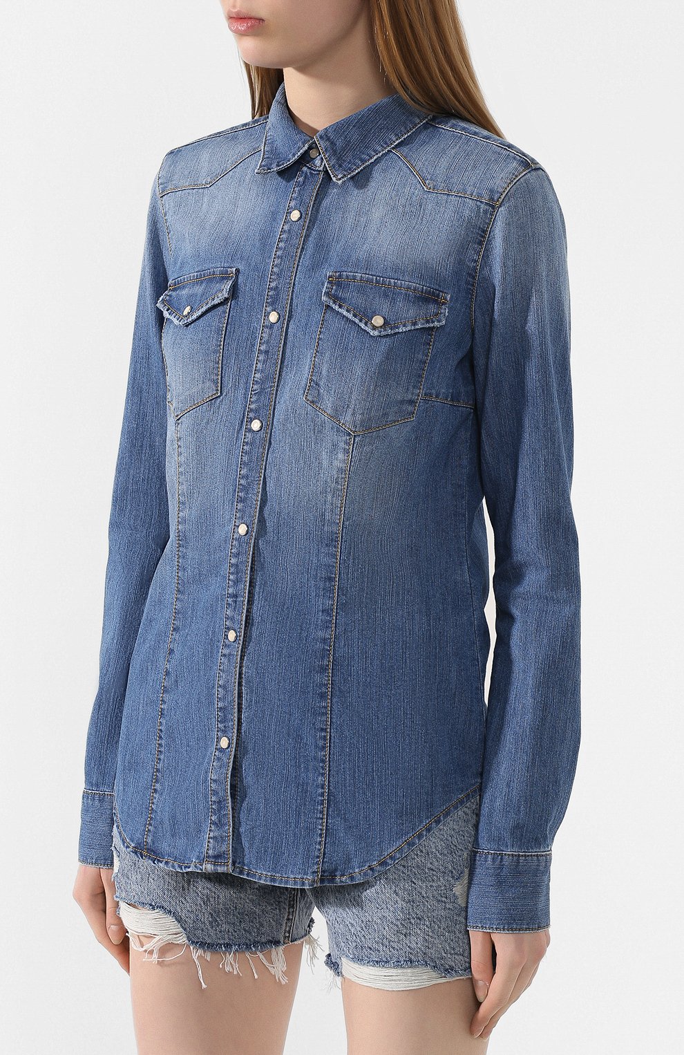 Джинсовая рубашка TWO WOMEN IN THE WORLD, арт. TEXANA/Y2H3J, фото 3