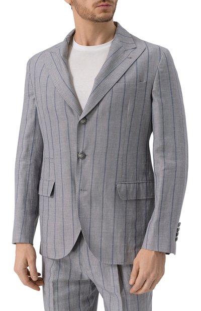 Костюм из шерсти и льна BRUNELLO CUCINELLI, арт. MP475LDFRD, фото 3