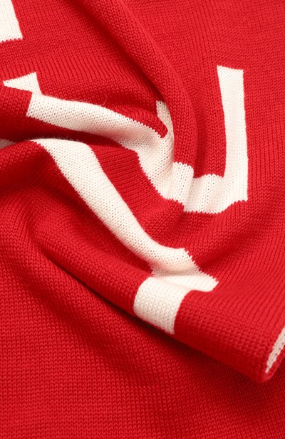 Шерстяной шарф JET SET красного цвета по цене 25100 руб., арт. 2523/199400, фото 3 Шерстяной шарф JET SET, арт. 2523/199400, фото 3