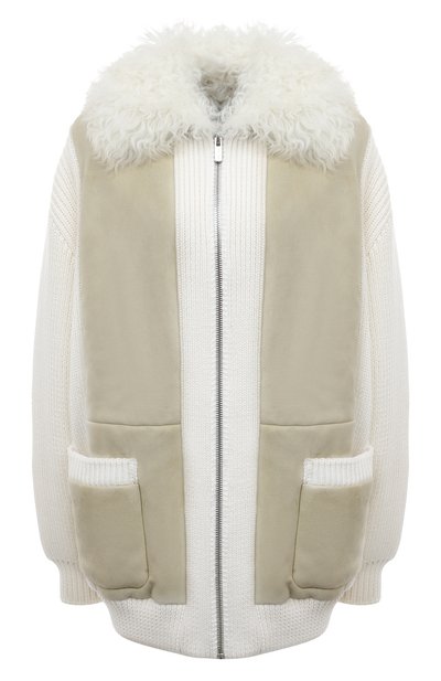 Комбинированный кардиган MIU MIU, арт. MPV774-173-F0N40, фото 1