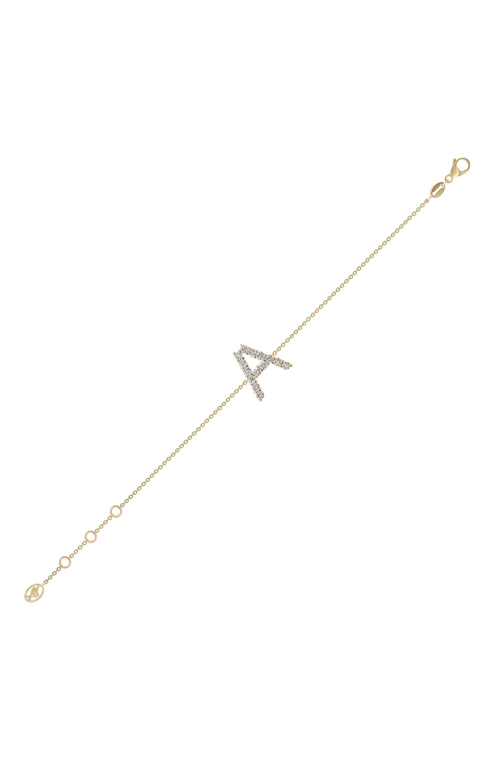 Браслет MERCURY бесцветного цвета по цене 220000 руб., арт. MB/LETTER/YG/A, фото 2 Браслет MERCURY, арт. MB/LETTER/YG/A, фото 2