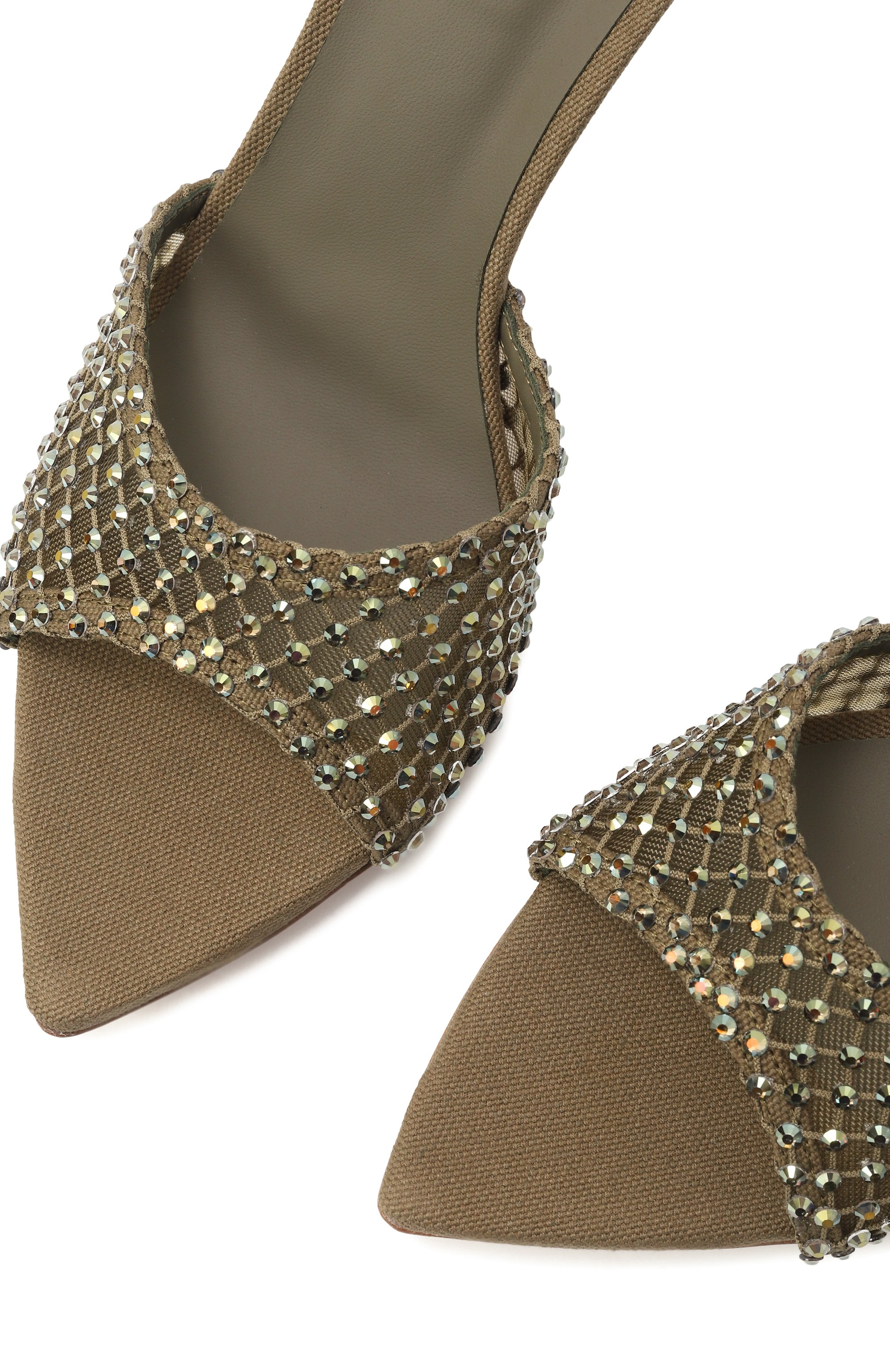 Текстильные мюли gilda 80 LE SILLA хаки цвета по цене 87800 руб., арт. 3440D080BXPXSTV/961, фото 7 Текстильные мюли gilda 80 LE SILLA, арт. 3440D080BXPXSTV/961, фото 7