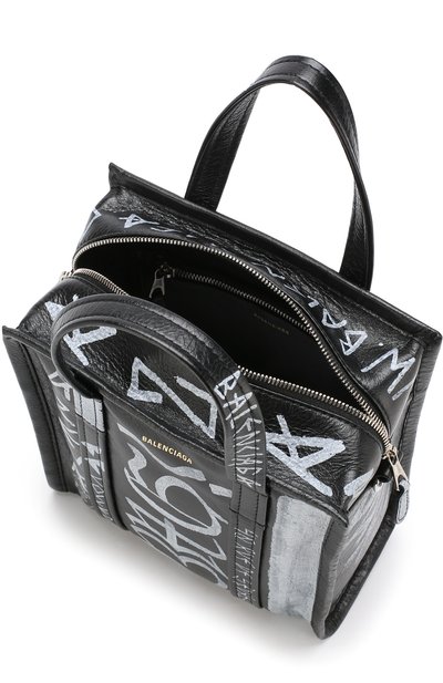 Сумка graffiti bazar shopper xs BALENCIAGA, арт. 513989/0FE0N, фото 4