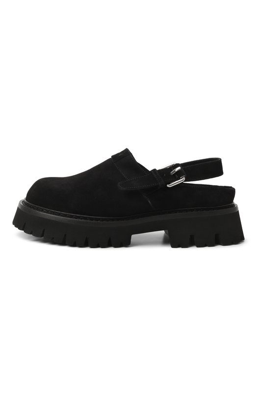 Замшевые сабо Moschino MA10864H0N/ME0 Чёрный  MA10864H0N/ME0 Фото 4