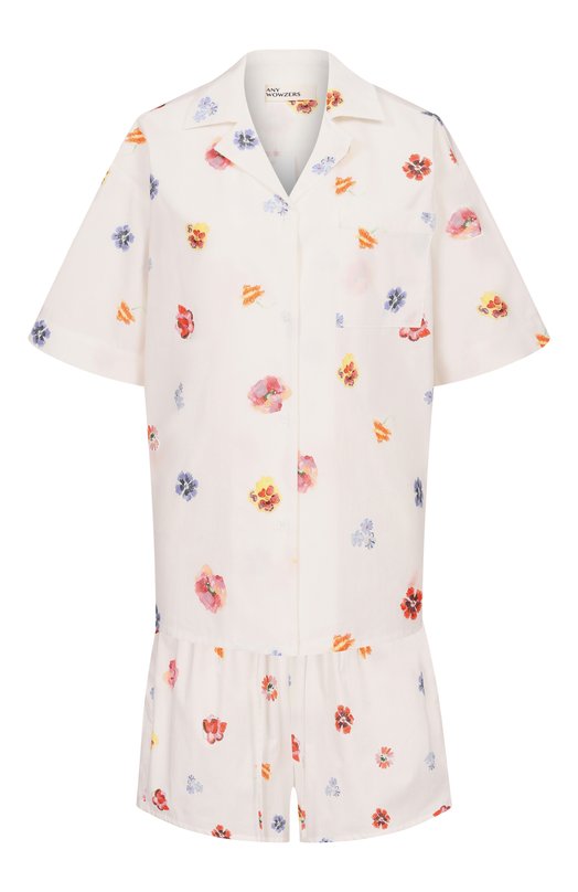 Хлопковая пижама Any Wowzers DMT02S-FLC Кремовый DMT02S-FLC