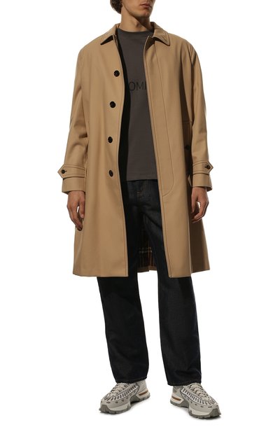 Хлопковая футболка HINNOMINATE темно-серого цвета по цене 6960 руб., арт. HUW2/HNM127, фото 2 Хлопковая футболка HINNOMINATE, арт. HUW2/HNM127, фото 2