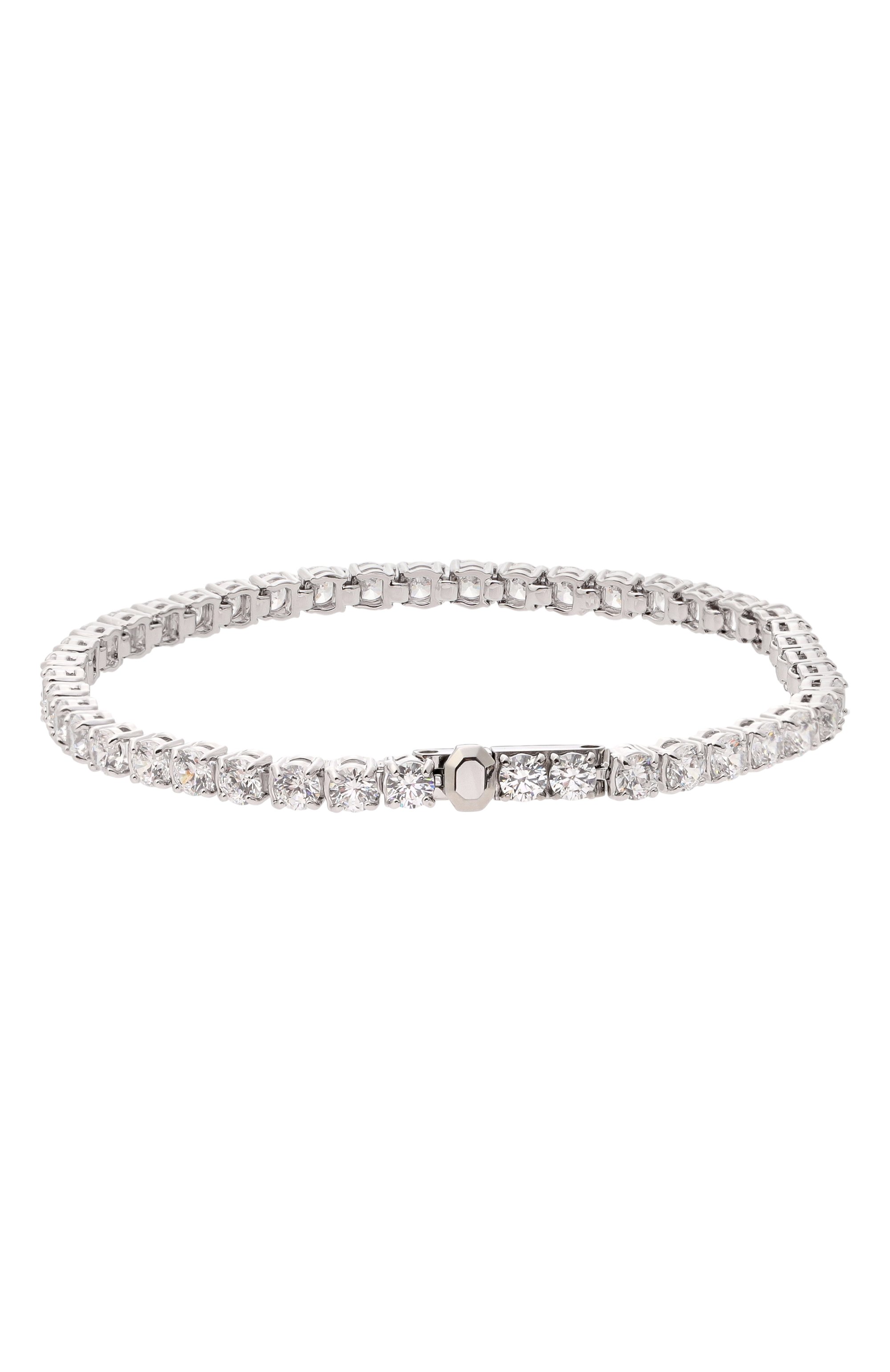 Браслет matrix tennis SWAROVSKI серебряного цвета по цене 29950 руб., арт. 5648938, фото 3 Браслет matrix tennis SWAROVSKI, арт. 5648938, фото 3