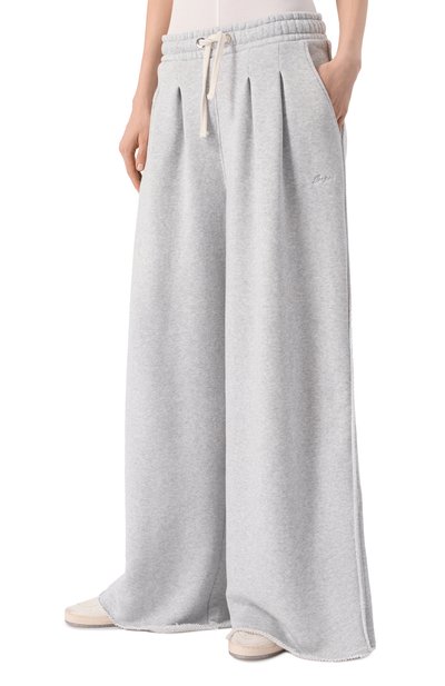 Хлопковые брюки BOSS ORANGE серого цвета по цене 18450 руб., арт. 50554282, фото 3 Хлопковые брюки BOSS ORANGE, арт. 50554282, фото 3