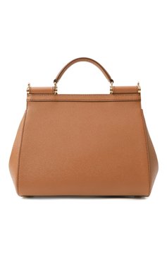 Женская сумка sicily medium DOLCE & GABBANA бежевого цвета, арт. BB9002/A1001_SET | Фото 6 (Ремень/цепочка: На ремешке; Драгоценные камни: Проставлено; Размер: medium; Материал: Натуральная кожа; Материал сплава: Проставлено)