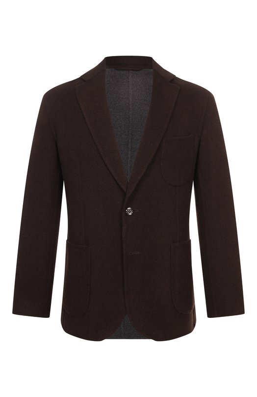 Шерстяной пиджак Stefano Ricci M1RSDB23T0/W0001P Коричневый M1RSDB23T0/W0001P