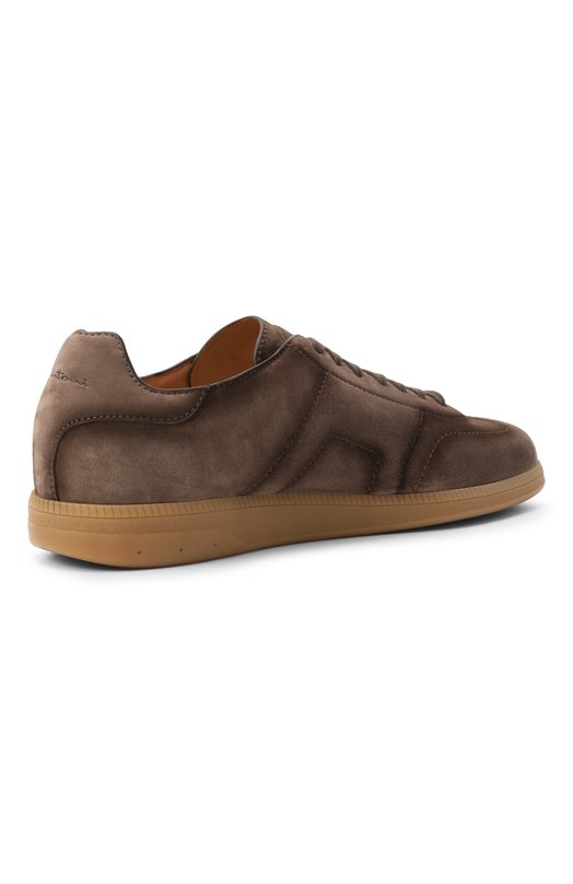 Замшевые кеды DBS-Olympic Santoni MBPG22072FARKSE2 Коричневый  MBPG22072FARKSE2 Фото 5
