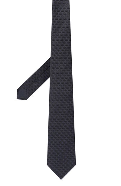 Шелковый галстук GIORGIO ARMANI темно-синего цвета по цене 23700 руб., арт. GM000800/TE22432, фото 3 Шелковый галстук GIORGIO ARMANI, арт. GM000800/TE22432, фото 3
