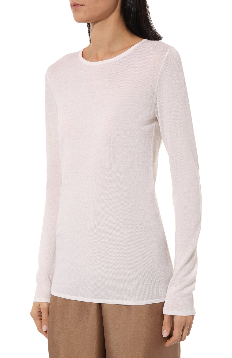 Пуловер из шерсти и шелка AGREEG молочного цвета по цене 49000 руб., арт. 14032041, фото 3 Пуловер из шерсти и шелка AGREEG, арт. 14032041, фото 3