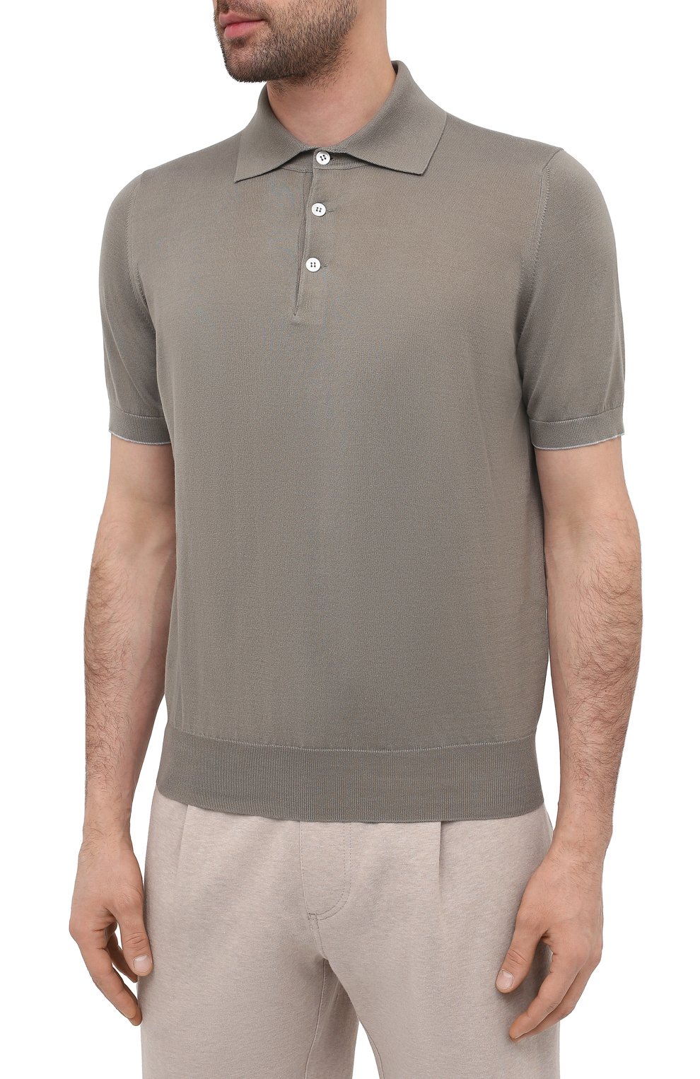 Хлопковое поло BRUNELLO CUCINELLI, арт. M29800125, фото 3