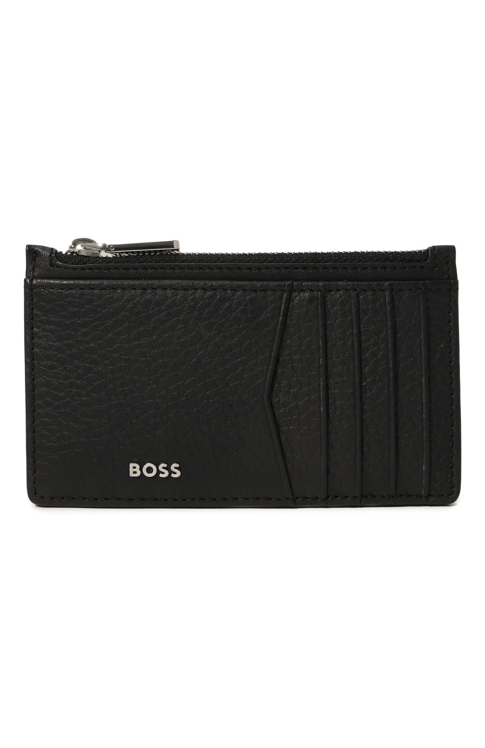 Кожаный футляр для кредитных карт BOSS черного цвета по цене 18000 руб., арт. 50529518, фото 1 Кожаный футляр для кредитных карт BOSS, арт. 50529518, фото 1