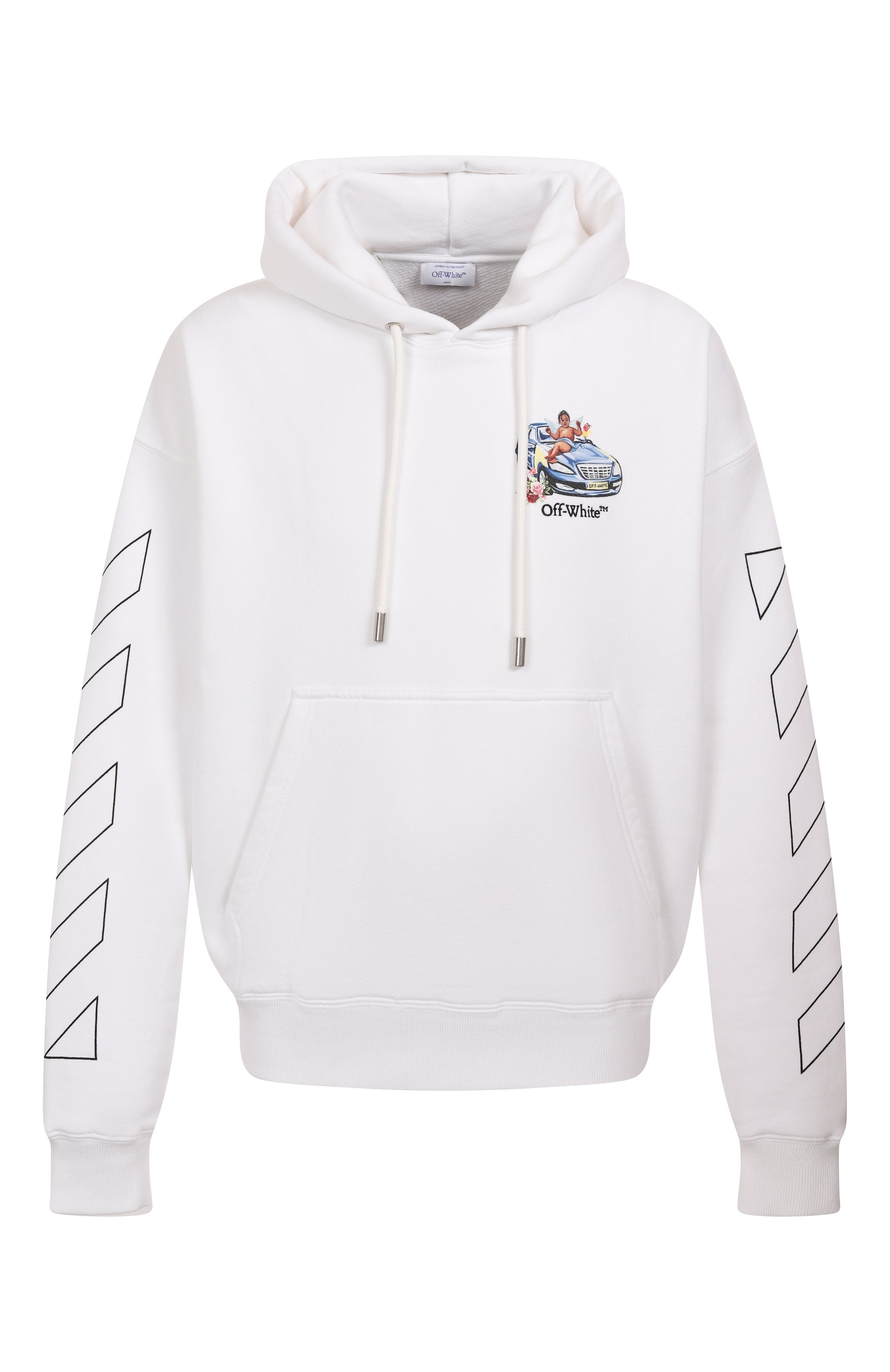 Хлопковое худи OFF-WHITE, арт. 0MBB085S25FLE005, фото 1