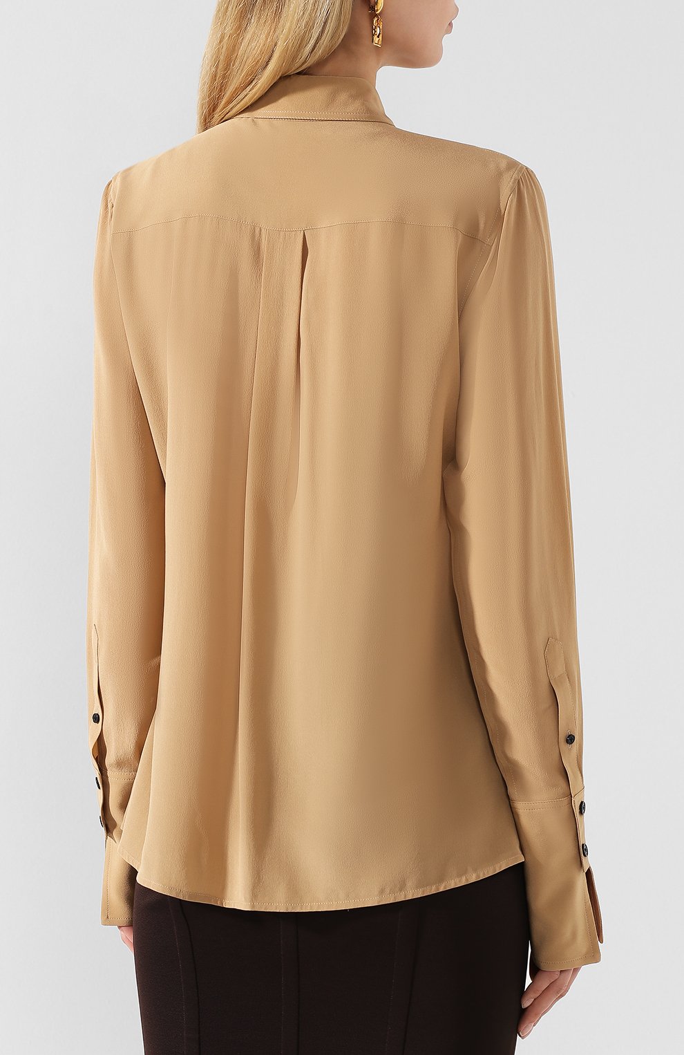 Шелковая рубашка VICTORIA BECKHAM, арт. 1220WSH001371A, фото 4