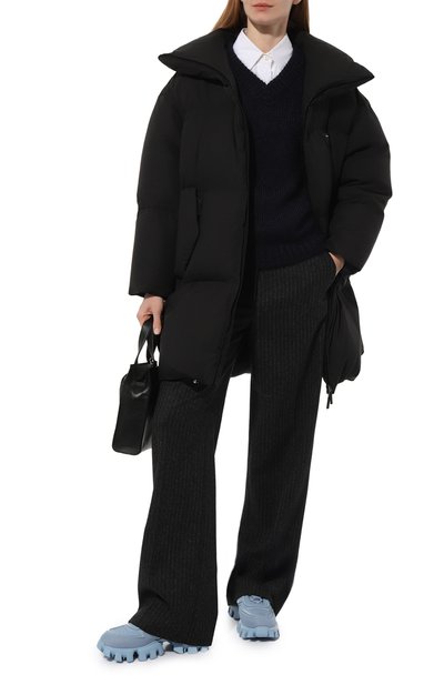 Хлопковый пуховик PRADA черного цвета по цене 250000 руб., арт. 291975-1ZB4-F0002-212, фото 2 Хлопковый пуховик PRADA, арт. 291975-1ZB4-F0002-212, фото 2